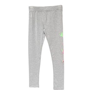 NEW Puma Graphic Logo Girls Gray Leggings